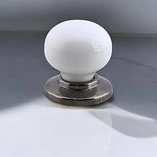 Tere Porselen Füme Beyaz Düğme Mobilya Mutfak Çekmece Dolap Dolabı Kulpu Kulbu Kulpları ürün görseli 1