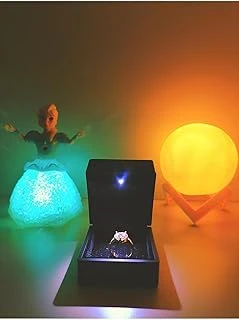 Işıklı Yüzük Kutusu Kalpli Yüzük, Rcb Led Frozen Elsa, 3D Led Küre Gece Lambası Halay Çeken ürün görseli 1
