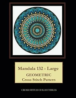 Independently Published Mandala 132 - Large: Geometric Cross Stitch Pattern ürün görseli 1