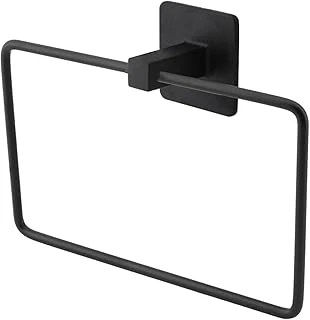 Metal Siyah Bez Havluluk Aparatı Bez Havlu Askısı Paslanmaz Yapışkanlı Lavabo Banyo Kare Stand ürün görseli 1