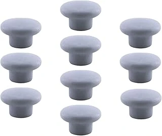 10 Adet Bohem Gri Mantar Düğme Kulp Çekmece Mutfak Mobilya Dolabı Dolap Kulpu Kulbu Plastik Kulp ürün görseli 1