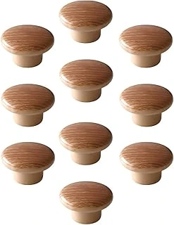 10 Adet Bohem Düğme Kulp Ceviz Renk Mobilya Mutfak Dolap Dolabı Çekmece Kulpu Kulbu Plastik ürün görseli 1