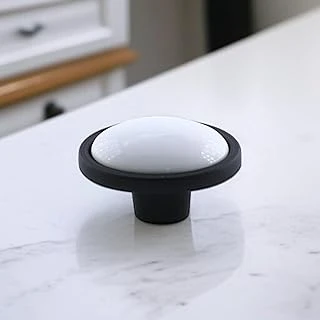 Çoruh Porselen Siyah Kulp Düğme Çekmece Mutfak Mobilya Dolabı Dolap Kulpu Kulbu Metal Kulpları ürün görseli 1