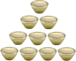 10 Adet Düğme Gold Mobilya Mutfak Dolap Dolabı Çekmece Kulpu Kulbu Plastik Altın Tek Vida Kulp ürün görseli 1