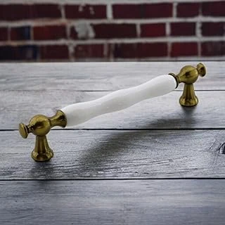Aruh Porselen Antik Sarı Kulp 160 Mm Mobilya Çekmece Mutfak Dolabı Dolap Kapak Kulplar Kulb Kulpu ürün görseli 1