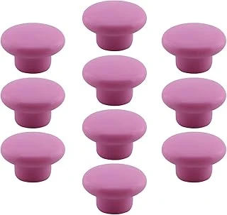 10 Adet Bohem Pembe Mantar Kulp Düğme Çekmece Mutfak Mobilya Dolabı Dolap Kulpu Kulbu Plastik Kulp ürün görseli 1