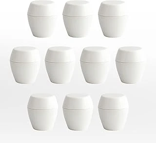 Merkür 10Lu Düğme Kulp Beyaz Renk Mobilya Mutfak Dolap Dolabı Çekmece Kulpu Plastik Tek Vidalı Set ürün görseli 1