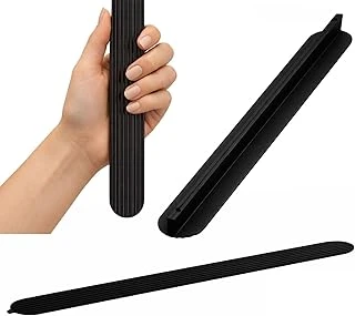 Aytuğ Geniş T Çizgili Oval Siyah Çekmece Kulp 768 Mm Uzun Dolap Kapak Kulbu Şık Tasarım ürün görseli 1
