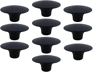 10 Adet Bohem Siyah Geniş Mantar Kulp Düğme Mobilya Dolabı Çekmece Mutfak Dolap Kulpu Kulbu Plastik ürün görseli 1