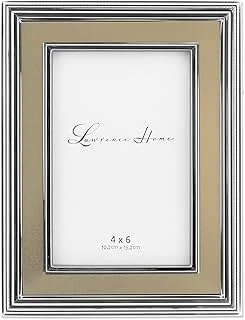 Lawrence Frames (10Cm By 15Cm) - 10Cm By 15Cm Silver Plated Metal Picture Brushed Gold Inner Panel ürün görseli 1