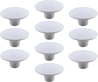 10 Adet Bohem Beyaz Geniş Mantar Kulp Düğme Mobilya Dolabı Çekmece Mutfak Dolap Kulpu Kulbu Plastik ürün görseli 1