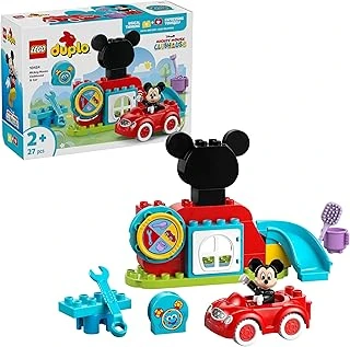 Duplo | Mickey Fare’Nin Kulüp Evi Arabası 10454-2 Yaş Üzeri Çocuklar Için Eğitici Oyuncak Yapım Seti, Doğum Günü Hediyesi (27 Parça) ürün görseli 1