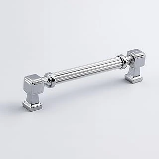 Talas 128 Mm Çizgili Krom Renk Metal Kulp Mobilya Çekmece Mutfak Dolabı Dolap Kulpları Kulb 22.4 Cm ürün görseli 1
