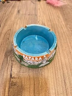Patara Antik Kent Dekoratif Küllük, Turkuaz Turuncu Renkli, Seramik, El Yapımı, Tarihi Tema ürün görseli 1