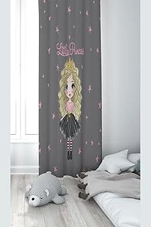 Pelangi Gri Prenses Desenli Dijital Baskı Yıkanabilir Bebek Çocuk Odası Fon Perdesi, Gri 70 X 200, 1103153702001 ürün görseli 1