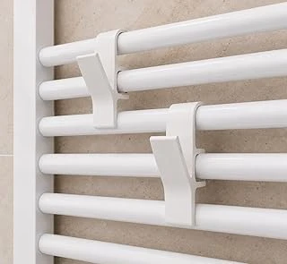 Havlupan Askısı, Radyatör Havlupan Için Çok Amaçlı Askı Aparatı, Beyaz, 10 Cm X 2 Cm, Havlu Bornoz Askılığı, 2 Adet | Pla 3D Baskı ürün görseli 1