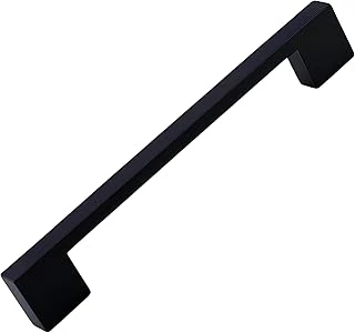 Dar Köprü Kulp 128 Mm Mat Siyah Metal Mobilya Mutfak Çekmece Dolap Dolabı Kapak Kulbu Kulpu 12.8 Cm ürün görseli 1
