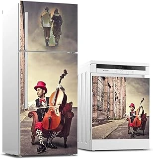 Buzdolabı Bulaşık Makinası Beyaz Eşya Sticker Kaplama Kemancı ürün görseli 1