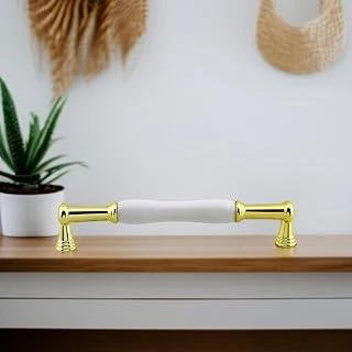 Anav Porselen Gold Altın Kulp 160 Mm Mobilya Çekmece Mutfak Dolabı Dolap Kapak Kulplar Kulb Kulpu ürün görseli 1