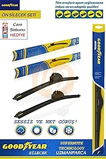 Good Year Hyundai Atos 1998-2005 Supermute 2'Li Muz Tipi Ön Silecek Seti ürün görseli 1