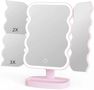 Valkyrie Xr-750 Led Işıklı Katlanabilir Makyaj Aynası - 2X 3X Büyütme Modu - Dokunmatik Touch Ekran - Pilli ürün görseli 1