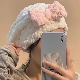 Mikrofiber Örgü Saç Kurutma Bone Havlu - Emici Hızlı Kurulama Sağlayan Pratik Saç Bonesi - Yumuşak Dokulu Saç Havlusu ürün görseli 1