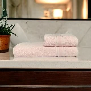 Lunox Home%100 Cotton Havlu Takımı Vücut Havlusu 90X140 Cm, Baş Havlusu 50X80 Cm, Ekstra Yumuşaklık (Pembe) ürün görseli 1