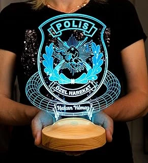 Polis Özel Harekat Kişiye Özel Özel Harekat Amblemli Led Lamba ürün görseli 1