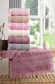 Shiny 6'Lı 50X90 Cm El&Yüz Havlu Seti Pembe ürün görseli 1