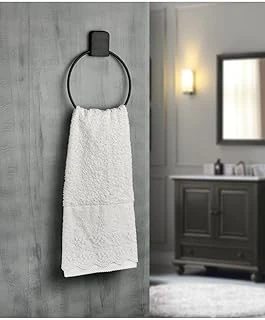 Paslanmaz Çelik Yapışkanlı Yuvarlak Havluluk | Delmeden Montaj | Banyo, Mutfak, Lavabo Kullanımı ürün görseli 1