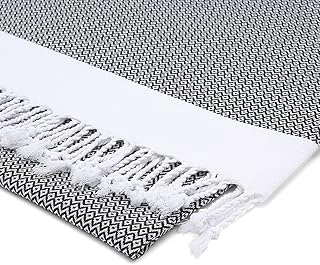 Premium%100 Pamuk Battal Boy Peştemal – 100X180 Cm Lüks Plaj Havlusu, Hızlı Kuruyan Kum Tutmaz Şezlong Havlusu, Hafif Seyahat Için İdeal (1, Siyah) ürün görseli 1