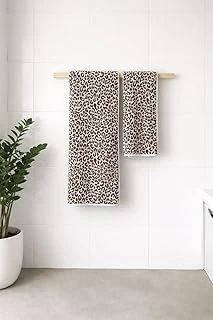 Leopar Desen Havlu Seti Hamam Seti 50X90 70X140 Cm Banyo Havlusu Çeyizlik, 2Li-Hamatakimi-Leopar ürün görseli 1