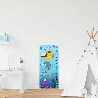 Çocuk Odası Bebek Odası Boy Ölçer Boy Cetveli Sticker Su Altı ürün görseli 1