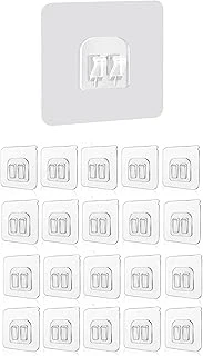 Smartizi 20'Li Çiftli Banyo Köşe Rafı Yedek Sticker (60X60Mm) - 20 Parça Mega Ekonomik Paket Güçlü Raf Tutucu Seti ürün görseli 1