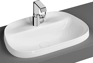 Frame 5696B403-0041 Tezgah Üstü Tv Lavabo, Armatür Bantlı, Clean, 57 Cm, Beyaz ürün görseli 1