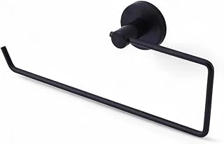 Kağıt Havluluk Mat Siyah Metal Duvara Monte Vidalı Banyo Tuvalet Mutfak Kağıt Havluluk 25 Cm ürün görseli 1