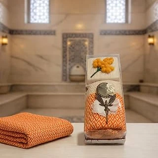 El Yapımı Keçe Sabun – Tasarımlı Doğal Sabun | Dekoratif & Kese Özellikli | Romantik Hediyelik Felt Soap (Turuncu) ürün görseli 1