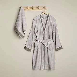 Linens Tesso Bambu S/M Bornoz Seti Stone ürün görseli 1