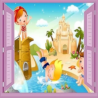 Çocuk Odası Bebek Odası Pencere Poster Duvar Kağıdı Tatil ürün görseli 1
