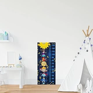 Çocuk Odası Bebek Odası Gezegenler Boy Cetveli Boy Ölçer Sticker ürün görseli 1