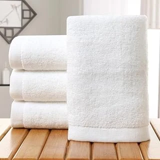10 Adet Otel Havlusu Pamuklu 50X90Cm Beyaz El Havlusu Saç Havlusu ürün görseli 1