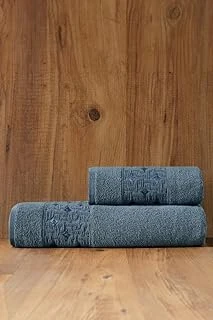 Soley Oppolo 2'Li Havlu Seti, Petrol 50X90, 70X140 ürün görseli 1