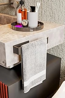 Zift Unique Paslanmaz Çelik Mat Siyah Havlu Askısı - Yapışkanlı Havluluk - Banyo & Lavabo Havlu Tutacağı - Sti̇lo ürün görseli 1