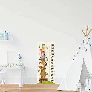 Çocuk Odası Bebek Odası Hayvanlar Boy Cetveli Boy Ölçer Sticker ürün görseli 1