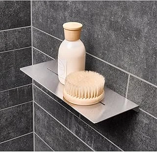 Deltahome Paslanmaz Çelik 28Cm Banyo Rafı Duş Rafı - Vi̇dali Montaj - Inox ürün görseli 1