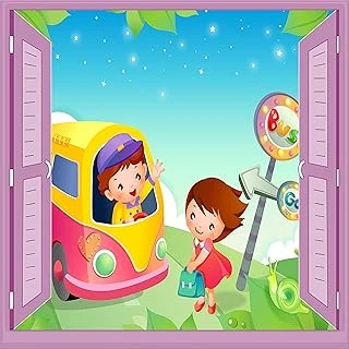 Çocuk Odası Bebek Odası Pencere Poster Duvar Kağıdı Servis ürün görseli 1