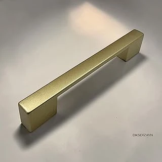 5 Adet Nergis Mat Altın Dolap Kulpu – 4 Delikli Çift Ölçülü Metal Mobilya Kulpu (96–128/160–192/224–256 Mm) (96-128Mm) ürün görseli 1