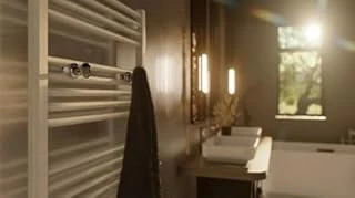 Havlupan Radyatör Askısı, Banyo Askısı, Bornoz Askısı, Kolay Kurulum, Havlu Kıyafet Askısı, Banyo Kurutmalık (Krom) ürün görseli 1