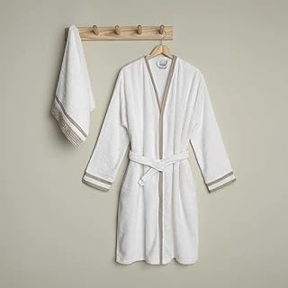 Linens Vesso Bambu S/M Bornoz Seti Ekru ürün görseli 1