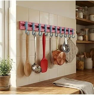 Usin 10Lu Yapışkanlı Portmanto Hol Antre Duvar Banyo Havlu Askısı Mutfak Askılığı Kapı Arkası Askılık ürün görseli 1